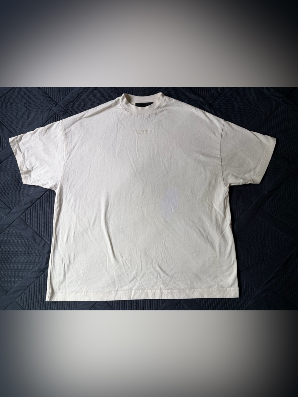 Fear Of God Essentials Cream T Shirt Men’s Small Short Sleeve 100% Cotton